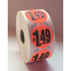 $1.49 - 1.5" Red Label Roll