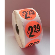 $2.29 - 1.5" Red Label Roll