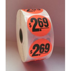 $2.69 - 1.5" Red Label Roll