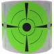 3" Green Target Stickers